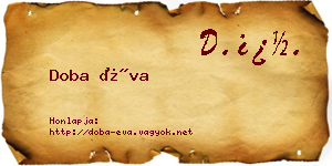 Doba Éva névjegykártya